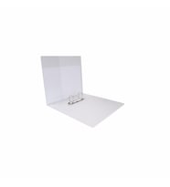 Evrak Sunum Tanıtım Firma Klasörü A4 Pvc 5 cm 2 Halkalı 350 Yaprak Kapasiteli Ring Binder File 27,5x32 cm (Beyaz)