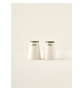 Bonheur Porselen Tuzluk-Biberlik Seti Yeşil (8 cm)