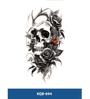 XQB-694 ORTA BOY KURUKAFA DESEN GEÇİCİ DÖVME-TATTO