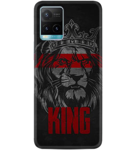 Vivo Y21a Kılıf Resimli Desenli Silikon Platinium Series King 1894