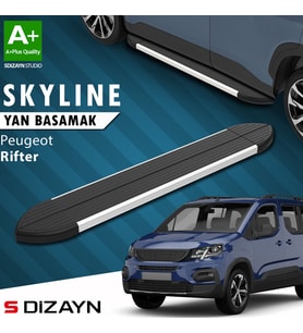 S-Dizayn Peugeot Rifter Skyline Aluminyum Yan Basamak 203 Cm 2019-2023 A+ Kalite