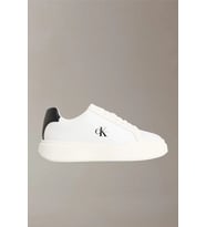 Calvin Klein Chunky Cupsole Bağcıklı Deri Kadın Beyaz Sneaker YW0YW01947-06X