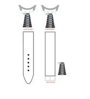22mm Kahverengi Kiremit Renk Crazy Hakiki Deri Saat Kordonu - Toka Ölçü 22mm