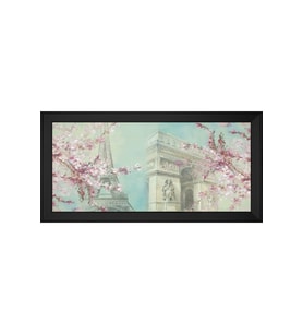 Manzara Temalı Kanvas Tablo 50 x 70 cm Siyah Çerçeve