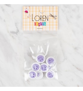 Loren Crafts 8 li Lila Düğme - 634