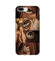 Iphone 7 PLUS - 8 PLUS Uyumlu Attack On Titan Tasarımlı Şeffaf Telefon Kılıfı