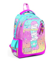 Coral High Renkli Dondurmalı Kedi Desenli Kız Çocuk İlkokul Çantası ve Günlük Sırt Çantası