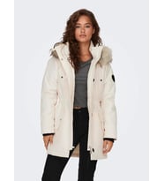 Only Kadın Kapüşonlu Ekru Parka Mont - 15304625