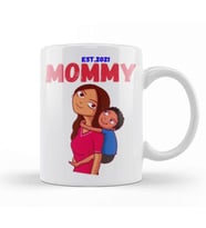 BEST MOM Mommy EST Flower Mothers Day 2021 Kupa Bardak Porselen