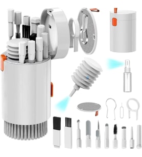 20'si 1 Arada Temizleme Seti, Klavye Temizleme Fırçası, AirPods İçin Kulaklık Temizleme Seti, Dizüstü Bilgisayar MacBook için, Klavye, Kamera ve Cep Telefonlarınız için Temizleme Kiti