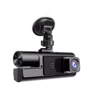 Süper HD 1296P 3 Kameralı Araç İçi Dash Cam - G-Sensör, Geniş Açı (Siyah)