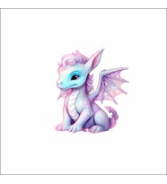 Sevimli Ejder Sticker 4 Duvar Sticker 30x25 CM