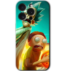 İphone 15 Pro Max Kılıf HD Desen Baskılı Kılıf - Rick Morty