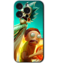 İphone 15 Pro Max Kılıf HD Desen Baskılı Kılıf - Rick Morty