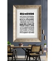 GÜMÜŞ ÇERÇEVELİ PASPARTULU TABLO C273