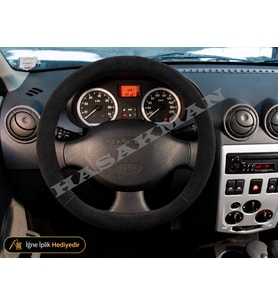 Dacia Solenza Dikme Direksiyon Kılıfı Alcantara Süet Monza Black 2003-2005