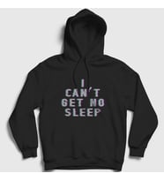 Presmono Unisex Siyah I Can't Get No Sleep Insomnia Faithless Kapüşonlu Sweatshirt 458577tt