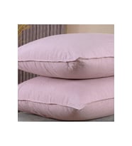 Pamuklu İpliği Boyalı Yıkamalı Kapaklı Yastık Kılıfı 2’li Set 50x70 cm Çift İğne Detaylı