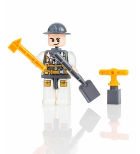 Bayraktar PVC Kutuda Küçük İşçi Yapı Oyuncak (LEGO) BP-603