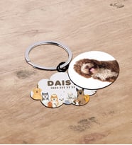 BK Gift Evcil Dostlara Özel İsimli 2’li Ahşap Pet Tasma Künyesi - Model 3-10