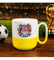BK Gift Kongo Taraftar Temalı 2026 Dünya Kupası Tasarımlı Sarı Joyful Kupa Bardak
