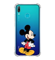 Huawei Y9 2019  Köşe Korumalı Antişok Kapak Mickey Mouse Tasarımlı Şeffaf  Kılıf