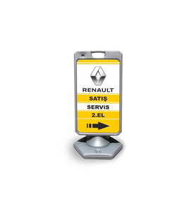 Renault     Reklam ve Yönlendirme Uyari Dubasi A Tabela Grı