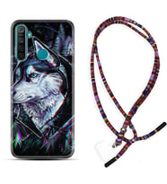 Realme 5i 5 Pro 6i 7 Pro 8 Kılıf Boyun Asklı Rasta Silikon Dog Eyes 1761