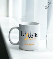 Müzik Öğretmeni Temalı Kişiye Özel İsim ve Fotoğraf Baskılı Kupa Bardak No:001