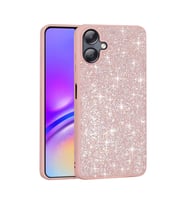 Samsung Galaxy A06 Kılıf Parlak Taşlı Tasarım Pırlanta Kapak (Pembe)