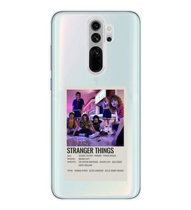 Redmi Note 8 Pro Uyumlu Stranger Things Minimalist Poster Desenli Şeffaf Telefon Kılıfı