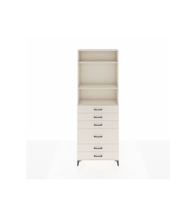 Arges Dolap 3 Raflı 6 Çekmeceli 2 Kapaklı 88x30x243 Aytaşı-Aytaşı