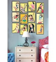 Duvar Dekorasyonu, Parçalı Mdf Tablo, Pop Art 12 Parça Tablo, Mutfak Mdf Tablo