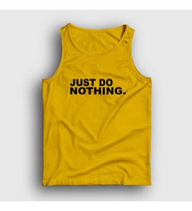 Presmono Unisex Sarı Just Do Nothing Atlet 404830tt (Sarı)