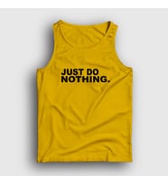 Presmono Unisex Sarı Just Do Nothing Atlet 404830tt (Sarı)
