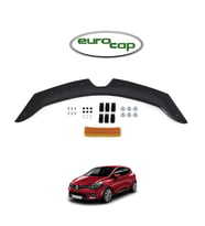 EUROCAP Renault Clio 4 Ön Kaput Maskesi Koruma Rüzgarlığı Deflektör 3mm Akrilik Parlak Siyah 2012-20