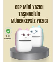 Taşınabilir Mini Termal Yazıcı 200 DPI Bluetooth Bağlantılı