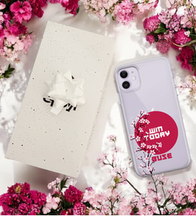 Sakura Today Tasarımlı Kişiye Özel Şeffaf Telefon Kılıfı (Tüm Telefon Modelleri Mevcuttur.) - Hediye Kutulu
