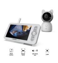 Xenon Smart Bebek Kamerası (Ekranlı) ve Beyaz Gürültü Makinesi  2'li Set, 3MP, 21 Farklı Sesli Uyku Arkadaşı