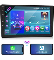 9 inç +Carplay ile Universal  Double Ekran 2DIN (23-13 cm) Android 12 / 2+32gb (Gerçek 2g.Ram)  Arkası Slim ince Kasa