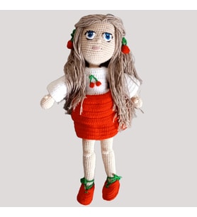 Kirazlı Bebek Amigurumi Oyuncak