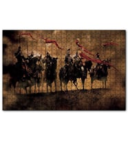 Cakapuzzle King Arthur Atlılar  Puzzle Yapboz MDF (Ahşap) (120 Parça)
