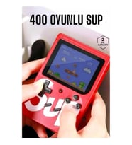 Mey İthalat® Taşınabilir El Atarisi SUP 400 Oyunlu Mini Oyun Konsolu