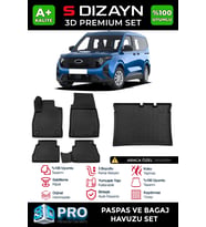 Courier 3D Pro Havuzlu Paspas ve Bagaj Havuzu Seti (2'li SET) 2023 Üzeri A+ Kalite