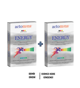 Actomins Energy Tribulus, Kırmızı Kore Ginsengi, L-arjinin İçeren Gıda Takviyesi (Beyaz)