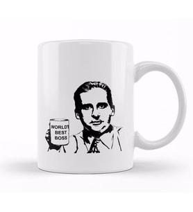 Michael Scott World's Best Boss Kupa Bardak Porselen