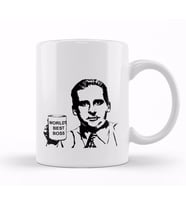 Michael Scott World's Best Boss Kupa Bardak Porselen