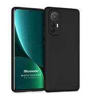 Microsonic Matte Silicone Xiaomi Mi 12 Lite Kılıf Siyah