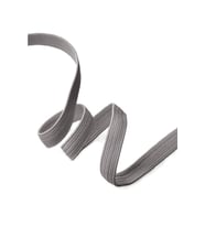 Koyu Gri 20 mm 5 mt Dayanıklı Sert Yassı Elastik Şerit Lastik