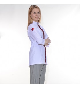 Aşçı Ceketi Bayan Beyaz